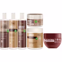 Imagem do produto Kit Apse Crespo Power Anti Porosidade Tratamento Capilar Completo 6 Produtos Ph Control Vegano	