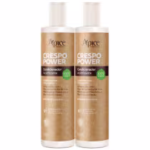 Imagem do produto Kit 2 Condicionador Crespo Power Apice Hidratação Cabelo Profissional Limpeza Suave Vegano 300ml	