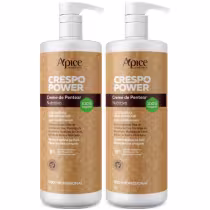 Imagem do produto Kit 2 Creme De Pentear Nutritivo Apse Apice Crespo Power Vegano Profissional Uso Diario 1L	
