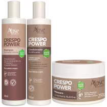 Imagem do produto Kit Crespo Power com Shampoo 1L, Condicionador 1L e Máscara Nutritiva 500g Apse Cosmétics - 3 Itens