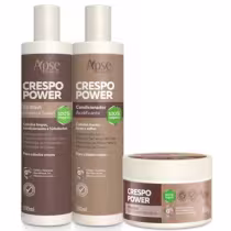 Imagem do produto Kit Crespo Power Co Wash 300ml Condicionador 300ml e Máscara 300g Capilar Apse Cosmétics - 3 Itens