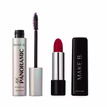 Imagem do produto Combo Make B.: Batom Vermelho By Narcisa 3,6g + Máscara de Cílios 10g