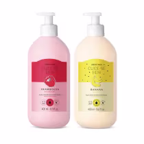 Imagem do produto Combo Loção Corporal Cuide-se Bem Feira: Framboesa 400ml + Banana 400ml