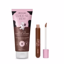 Imagem do produto Combo Deleite Chocolatudo: Loção Corporal Cuide-se Bem 200ml + Gloss Marrom Intense 5,5ml
