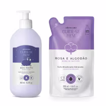 Imagem do produto Combo Cuide-se Bem: Loção Corporal Boa Noite 400ml + Refil Rosa e Algodão 350ml