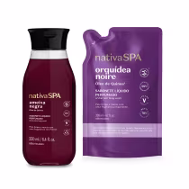 Imagem do produto Combo Sabonete Líquido Perfumado Nativa Spa: Ameixa Negra 250ml + Refil Orquídea Noire 200ml