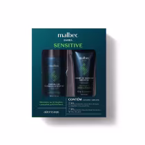 Imagem do produto Kit Malbec Barba Senstitive: Espuma de Barbear 190g/200ml + Balm Pós Barba 100g