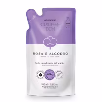 Imagem do produto Refil Loção Hidratante Desodorante Corporal Cuide-se Bem Rosa e Algodão 350ml