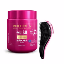 Imagem do produto Máscara Liso Antiumidade Antifrizz Bio Extratus 500g +Escova