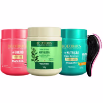 Imagem do produto Máscaras Bio Extratus Brilho Jaborandi Nutrição 500g +Escova