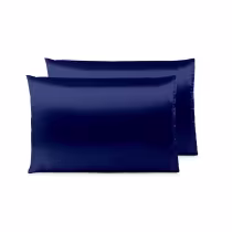 Imagem do produto Fronha de cetim anti frizz rosa claro 70x50 1 unidade - azul escuro