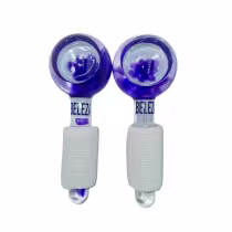 Imagem do produto Ice Globes - Massageador Facial 2 Peças Cromoterapia - Roxo