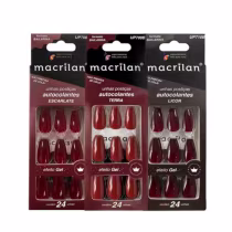 Imagem do produto Combo  C/3 Unhas Postiças Autocolante Bailarina Macrilan - CB111