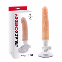 Imagem do produto Pênis realístico com ventosa na base e 12 modos de vibração 15x3cm - Black cherry wall mount dildo 7