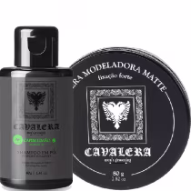 Imagem do produto Kit Cavalera Shampoo Em Pó + Pomada Matte Bay Rum 80g