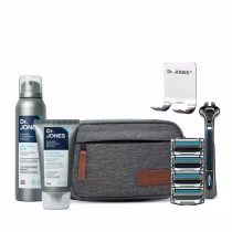 Imagem do produto Kit Barbear Clássico The Razor 4 + Suporte (6 itens)