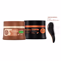 Imagem do produto Máscara Haskell Doce de Leite + Encorpa Cabelo 300g +Escova