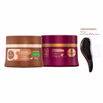 Imagem do produto Máscara Haskell Doce de Leite + Liso com Força 300g +Escova