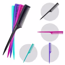 Imagem do produto Pente De Carbono Antiestático Com Cabo Fino Separador Mechas