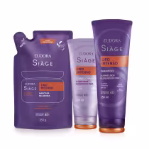 Imagem do produto Combo Siàge Liso Intenso Rotina: Shampoo 250ml + Refil Máscara Capilar 250g + Condicionador 200ml