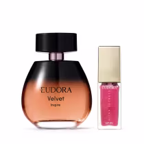 Imagem do produto Conjunto Velvet Inspire Eudora - Desodorante Colônia  100ml + Lip Oil 7ml
