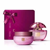Imagem do produto Combo Presente Eudora Rosé: Eau de Parfum 75ml + Creme Corporal 250g + Caixa de Presente