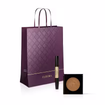 Imagem do produto Combo Presente Natal Glam: Batom Duo Malva Essencial 1,8g + Blush em Pó Brown Fashioned 5g + Sacola