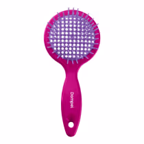 Imagem do produto Escova Favo Redonda Rosa C/ Chaveiro -Dompel