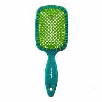 Imagem do produto Escova Favo Retangular Verde  C/ Chaveiro - Dompel