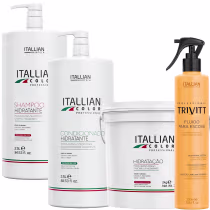 Imagem do produto KIT SHAMPOO CONDICIONADOR HIDRATAÇÃO E FLUIDO DE ESCOVA TRIVITT