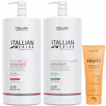 Imagem do produto KIT SHAMPOO HIDRATANTE E CONDICIONADOR 2,5 LTS E HIDRATAÇÃO INTENSIVA 200ML
