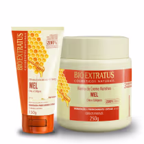 Imagem do produto Kit Mel Nutritivo Bio Extratus Cabelos Finalizador + Banho de Creme 250g