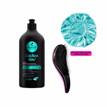 Imagem do produto Memorizador de Cachos Haskell Cachos Sim 500ml +Escova/Touca