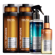 Kit TRUSS Nutrição Extrema & Reconstrução, 4 produtos.