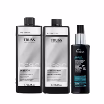 Imagem do produto Combo TRUSS Cuidado Basic: Shampoo 1l + Condicionador 1l + Protetor Térmico Amino 225ml