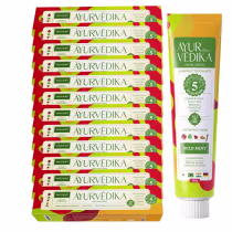 Imagem do produto Kit 12 Creme Dental Ayurvédika Sem Flúor Wild Mint Natural 100g