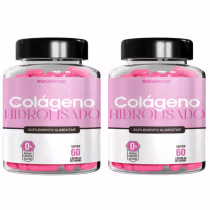Imagem do produto KIT 2 Colágeno Hidrolisado Auxilia Envelhecimento Precoce,Fortacele Cabelos Unhas e Pele