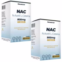 Imagem do produto KIT 2 - NAC N-Acetil L-Cisteína 800mg - 60 Cápsulas - Nac