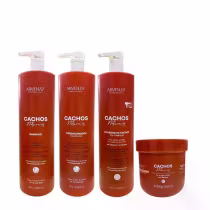 Imagem do produto Kit Arvensis Cachos Naturais- Shampoo 1L + Condicionador 1L + Ativador De Cachos 1L + Geleia Ativadora 500g