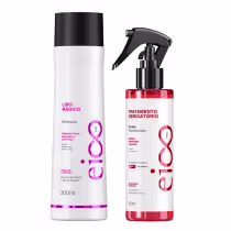 Imagem do produto Kit Eico Pro Liso Mágico - Shampoo 300ml + Fluido Tratamento Obrigatório 200ml