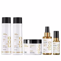 Imagem do produto Kit Eico Pro Óleo Sublime - Shampoo 300ml + Condicionador 300ml + Máscara 300g + Óleo 100ml + Óleo 30ml