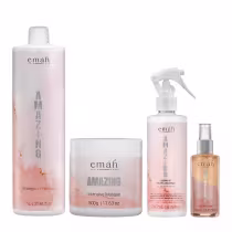 Imagem do produto Emáh Amazing - Shampoo 1L + Máscara 500g + Leave-in Multifuncional 260ml + Óleo 60ml