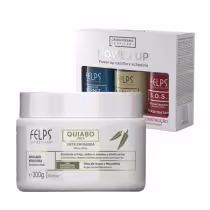 Imagem do produto Kit Felps XBTX de Okra – Redutor de Volume 300g + Kit de Ampolas Power Up