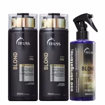 Imagem do produto Truss Blond Kit Shampoo Condicionador e Uso Obrigatório Blond Reconstrutor 260ml