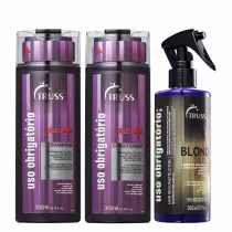 Imagem do produto Truss Uso Obrigatório Plus+ Kit Shampoo Condicionador e Blond Reconstrutor 260ml