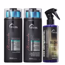 Imagem do produto Truss Miracle Kit Shampoo Condicionador e Uso Obrigatório Blond Reconstrutor 260ml