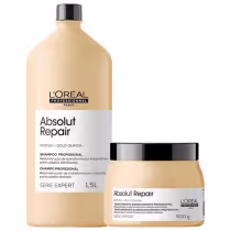Imagem do produto Kit L'Oréal Professionnel Absolut Repair Gold Quinoa + Protein Shampoo e Máscara
