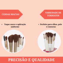 Imagem do produto Kit 7 Pincéis De Maquiagem Blanc Nybc Beauty