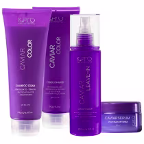 Imagem do produto Kit K.Pro Caviar - Shampoo & Condicionador 240ml & Leave-In 200ml + Sérum Proteção Intensa 80g