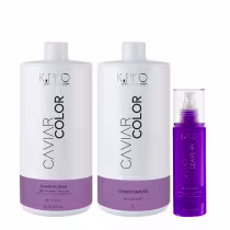 Imagem do produto Kit K.Pro Caviar - Shampoo Cream 1L & Condicionador 1Kg + Leave-In 200ml